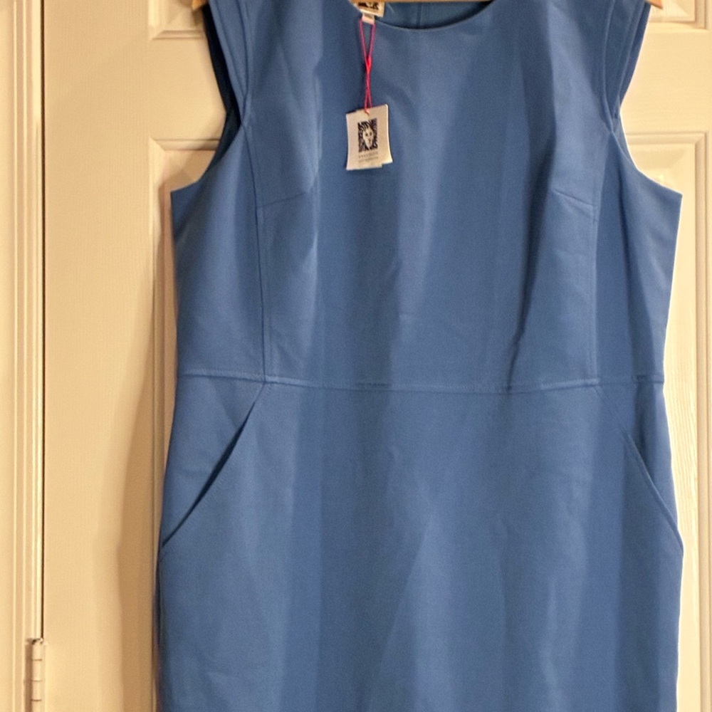 Anne Klein Classic Blue Midi Dress - Picture 3 of 11